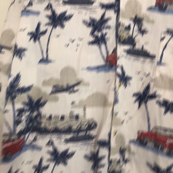 ST JOHNS BAY Tropical Hawaiian Button Down Shirt XXL White Retro Vacation 70’s - Picture 6 of 9